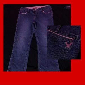 2000s blue jean capris ♡︎